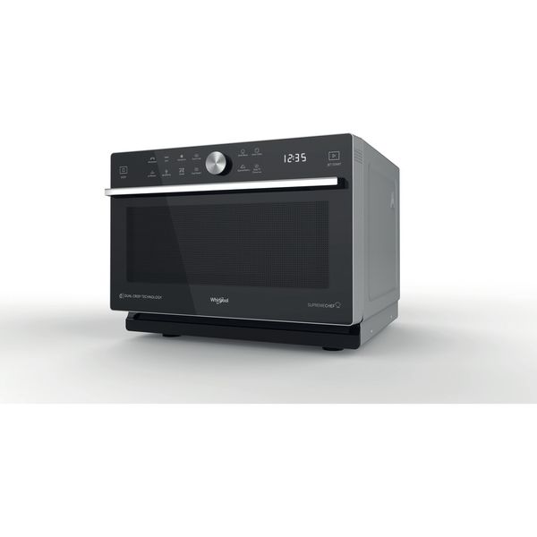 Whirlpool Magnetron Vrijstaand MWSC 933 SB Zilver Elektronisch 33 MW-Combi 900 Perspective