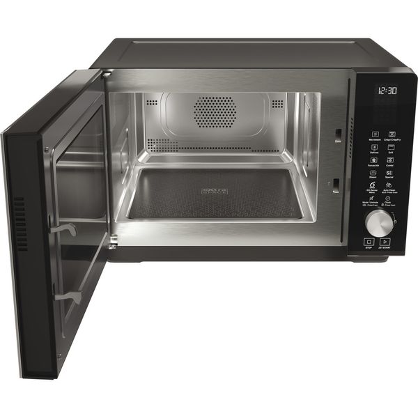 Whirlpool Magnetron Vrijstaand MWF 259 B Zwart Elektronisch 25 MW-Combi 800 Perspective open