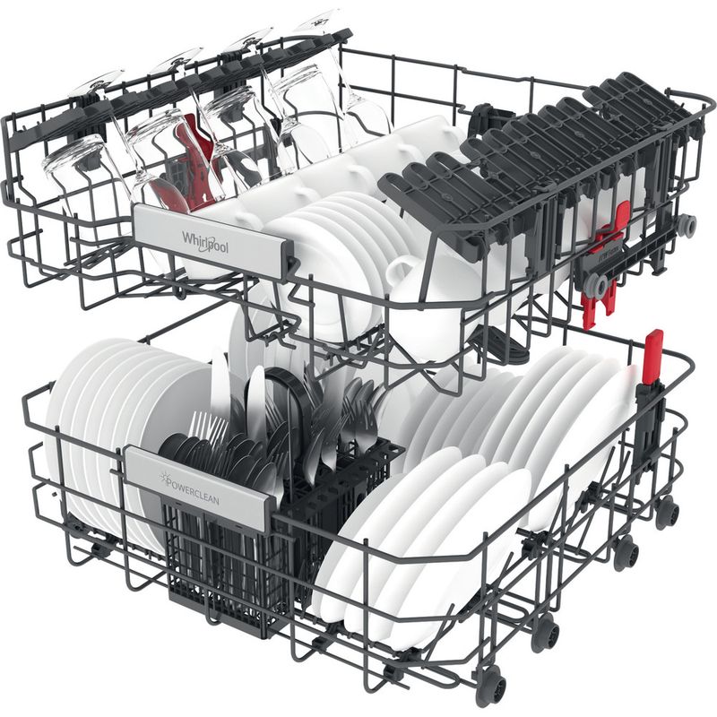 Whirlpool Vaatwasser Vrijstaand WFO 3T141 P X Vrijstaand C Technical Translucent