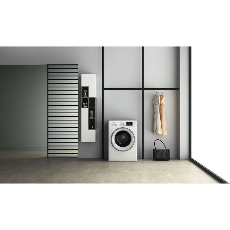 Whirlpool Wasdroger Vrijstaand FFWDD 1076258 SV EE Wit Voorlader Lifestyle frontal