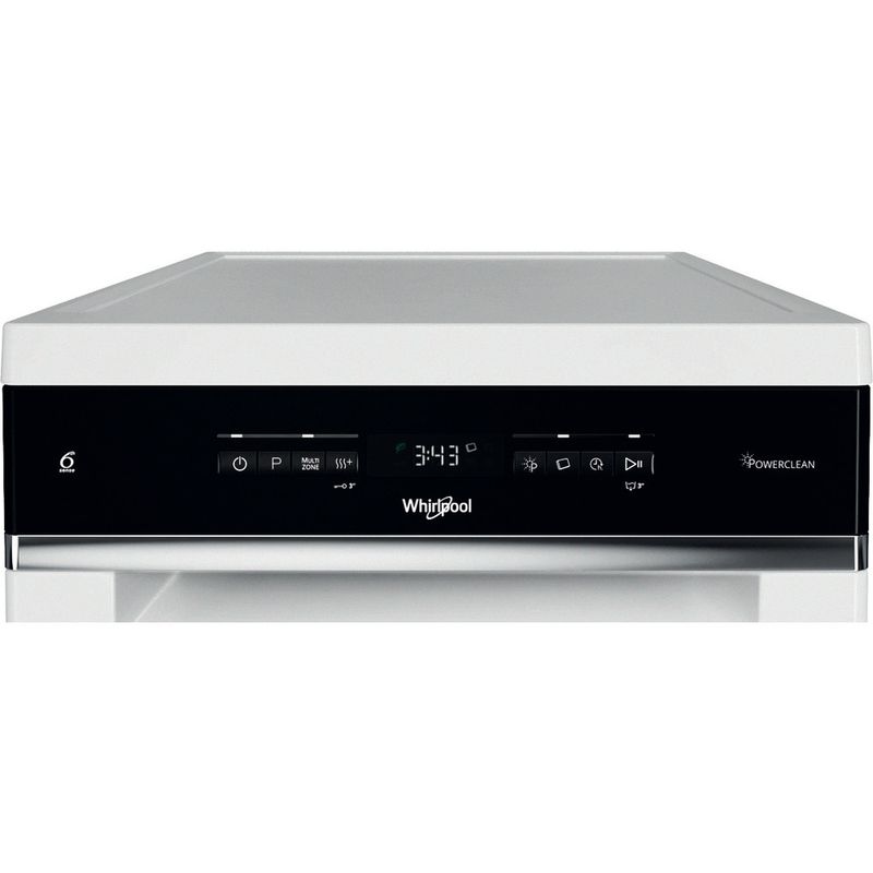 Whirlpool Vaatwasser Vrijstaand WH6FB10BS7A0W Vrijstaand B Control panel