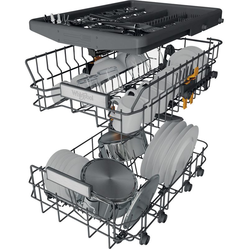 Whirlpool Vaatwasser Vrijstaand WH6FB10BS7A0W Vrijstaand B Technical Translucent