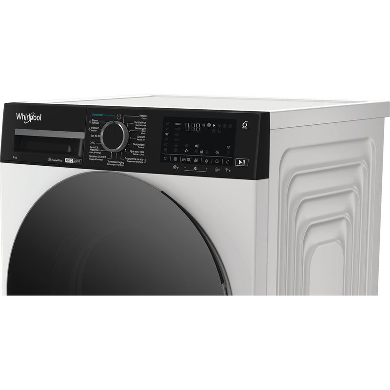 Whirlpool Wasmachine Vrijstaand WPM 966W ADS BE Wit Voorlader A Lifestyle control panel