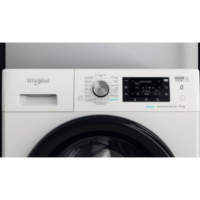Whirlpool Wasmachine Vrijstaand FFD 11489E BV BE Wit Voorlader A Lifestyle control panel