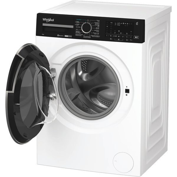 Whirlpool Wasmachine Vrijstaand WPM 27W ADS BE Wit Voorlader A Perspective open