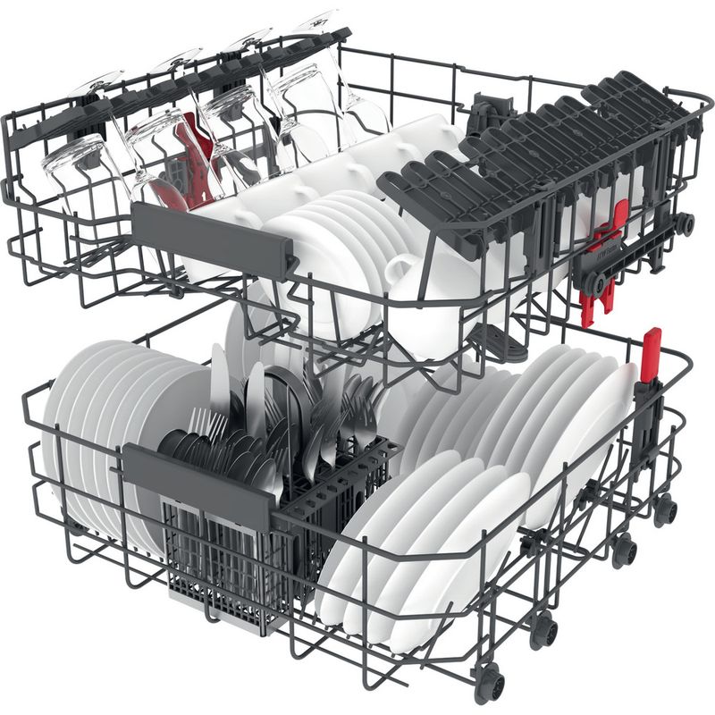 Whirlpool Vaatwasser Vrijstaand WH3FB14BN7A0X Vrijstaand B Technical Translucent