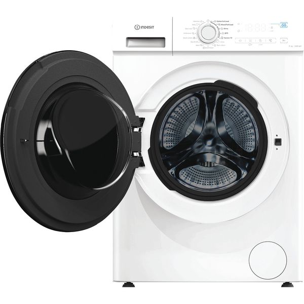 Indesit-Wasmachine-Vrijstaand-IMA-864-MY-TIME-BE-Wit-Voorlader-A-Frontal-open