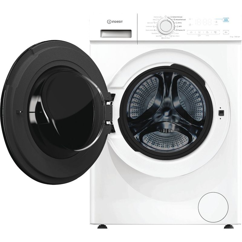 Indesit-Wasmachine-Vrijstaand-IMA-864-MY-TIME-BE-Wit-Voorlader-A-Frontal-open