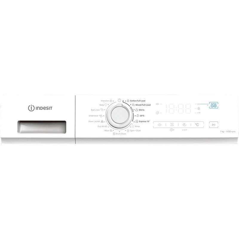 Indesit Wasmachine Vrijstaand IMA 764 MY TIME BE Wit Voorlader A Program