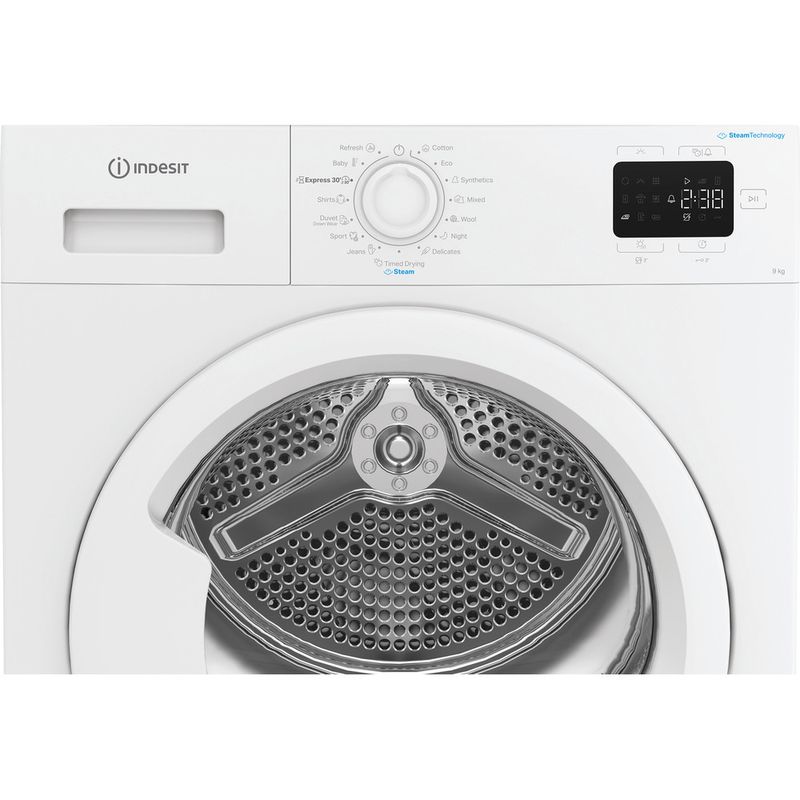 Indesit-Droger-C-YD-94D-WW-EE-Wit-Control-panel