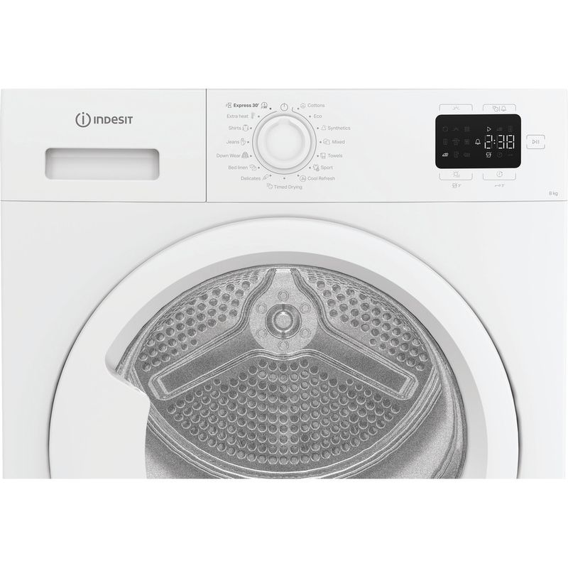 Indesit-Droger-C-YSD-83D-WW-EE-Wit-Control-panel