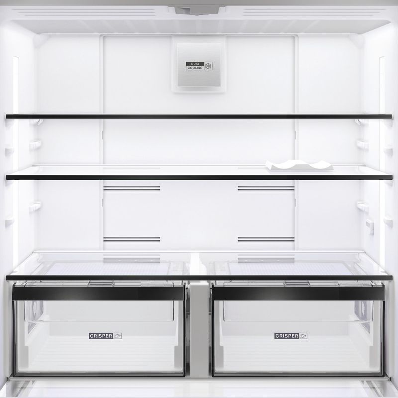 Whirlpool Dubbeldeurs Vrijstaand WHGF 6534 XK4E Zwart/rvs Filter