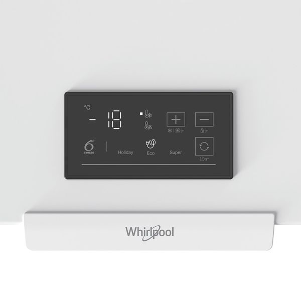 Whirlpool Vriezer Vrijstaand W3RHS19CW Wit Control panel