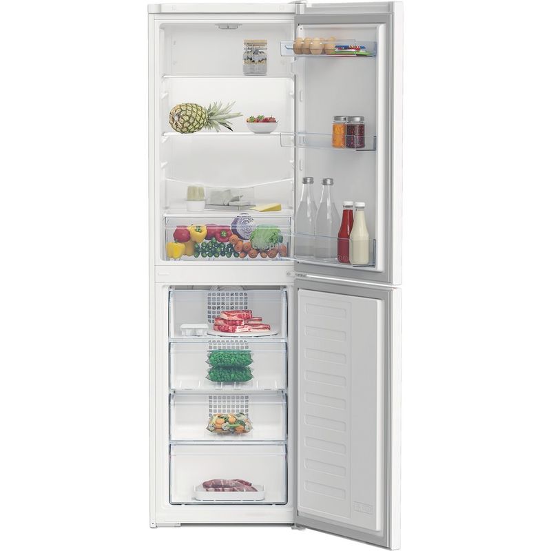 Beko Koel-vriescombinaties Vrijstaand RCHE300K40WN White - ARC P1 Lifestyle frontal open