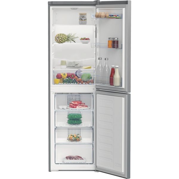 Beko-Koel-vriescombinaties-Vrijstaand-RCHE300K40SN-New-Silver-–-ARC-1035-Lifestyle-frontal-open