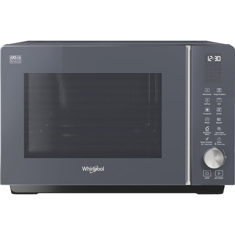 Whirlpool Magnetron Vrijstaand MWF 259 SG Shadow Grey Elektronisch 25 MW-Combi 800 Frontal