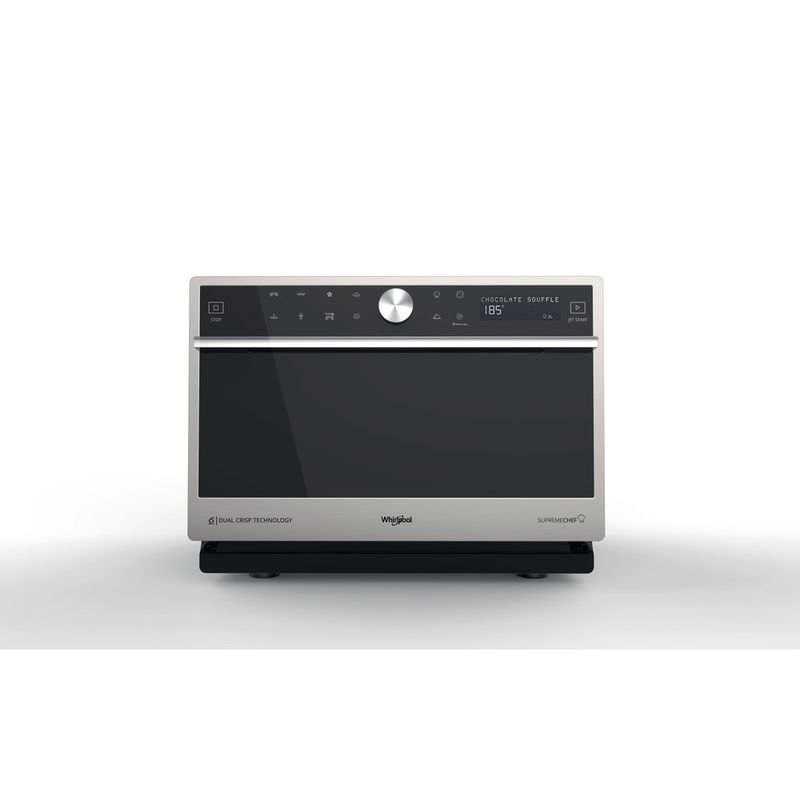 Whirlpool Magnetron Vrijstaand MWSC 9133 SX Roestvrijstaal Elektronisch 33 MW-Combi 1000 Frontal