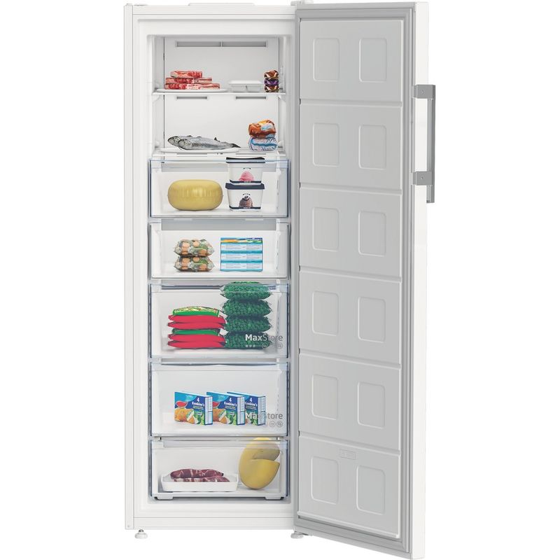 Beko-Vriezer-Vrijstaand-B5RFNE294W-White---ARC-P1-Lifestyle-frontal-open