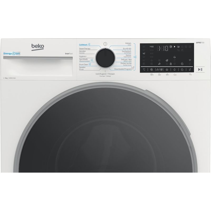 Beko-Wasmachine-Vrijstaand-B5WM69418WC-Wit-A-Control-panel