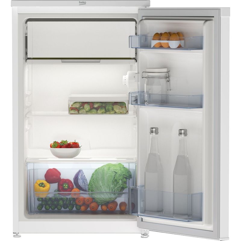 Beko-Koelkast-Vrijstaand-TS190340N-White---ARC-P1-Lifestyle-frontal-open