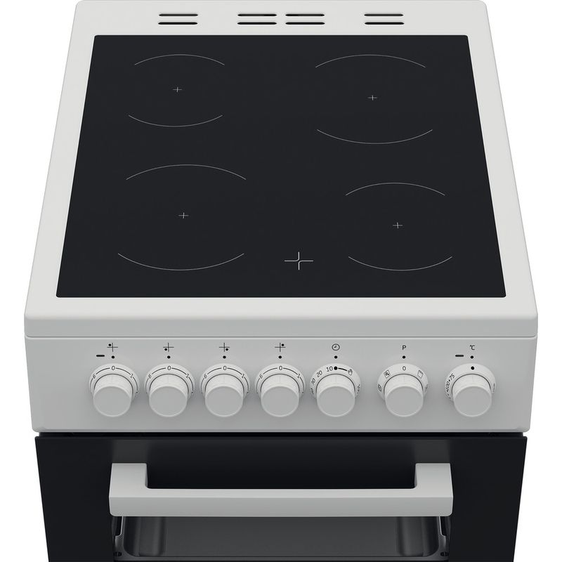 Beko-Fornuis-FSM57100GW-Wit-Elektrisch-Frontal-top-down
